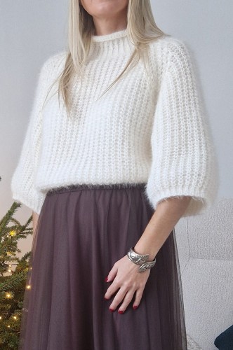 Sweter Cozy oversize śmietankowy