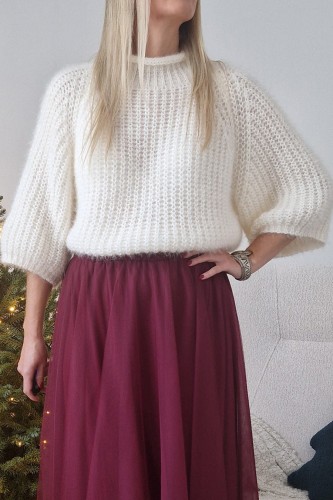 Sweter Cozy oversize śmietankowy