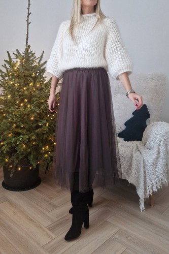 Sweter Cozy oversize śmietankowy
