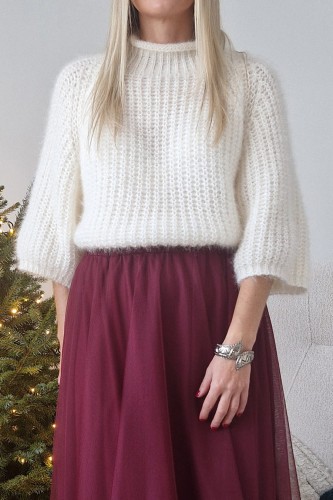 Sweter Cozy oversize śmietankowy
