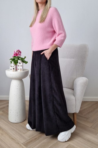 Sweter Hope z baby alpaką i wełną różowy